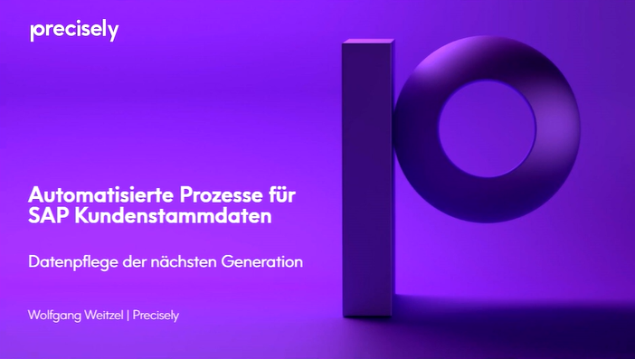 Automatisierte Prozesse für SAP Kundenstammdaten Automatisierte Prozesse für SAP Kundenstammdaten
