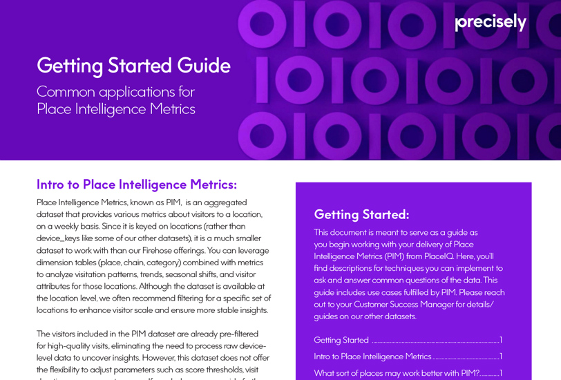 Getting Started Guide for Place Intelligence Metrics_cover_812x550