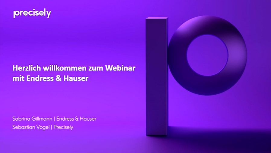 Herzlich willkommen zum Webinar mit Endress & Hauser Herzlich willkommen zum Webinar mit Endress & Hauser