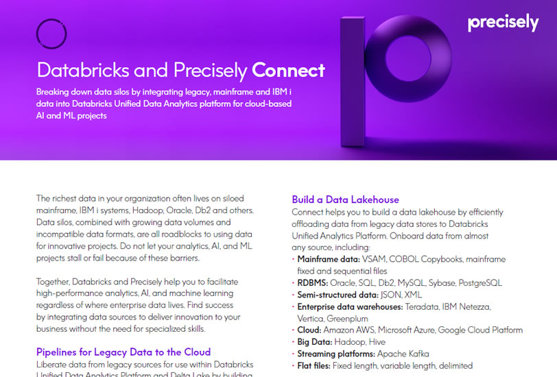 PS_Databricks and Precisely Connect_200505_p_final Databricks and Precisely Connect