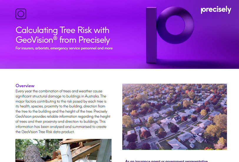 PS_Geovision Tree Risk_200506_p_final Calculating Tree Risk with GeoVision from Precisely