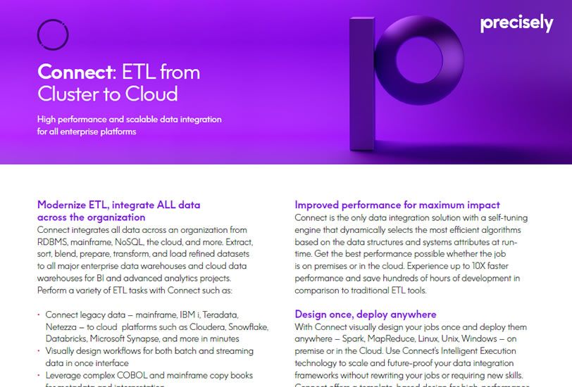 PS_Precisely Connect ETL Capabilities_200505_p_final Precisely Connect ETL Capabilities