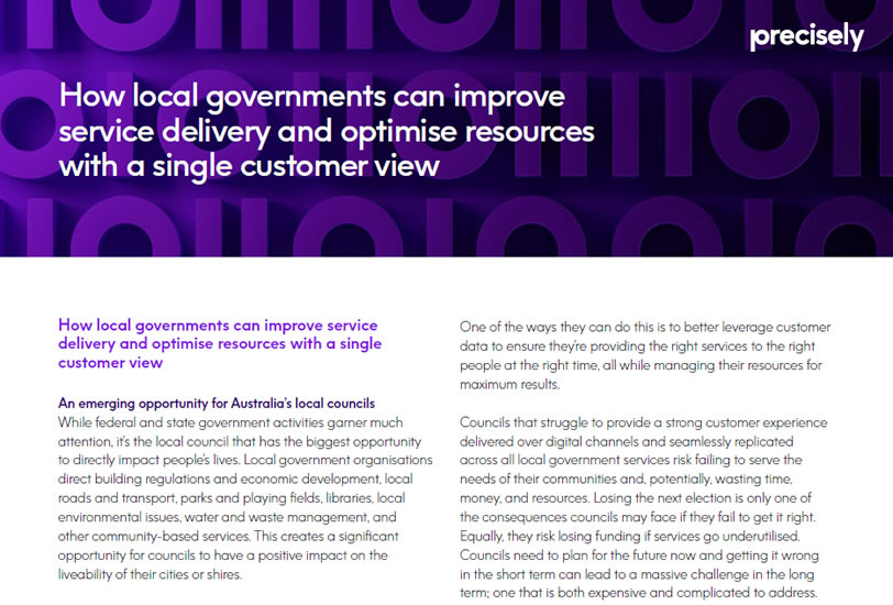 Local Governments Improve Services Delivery with Single Customer View