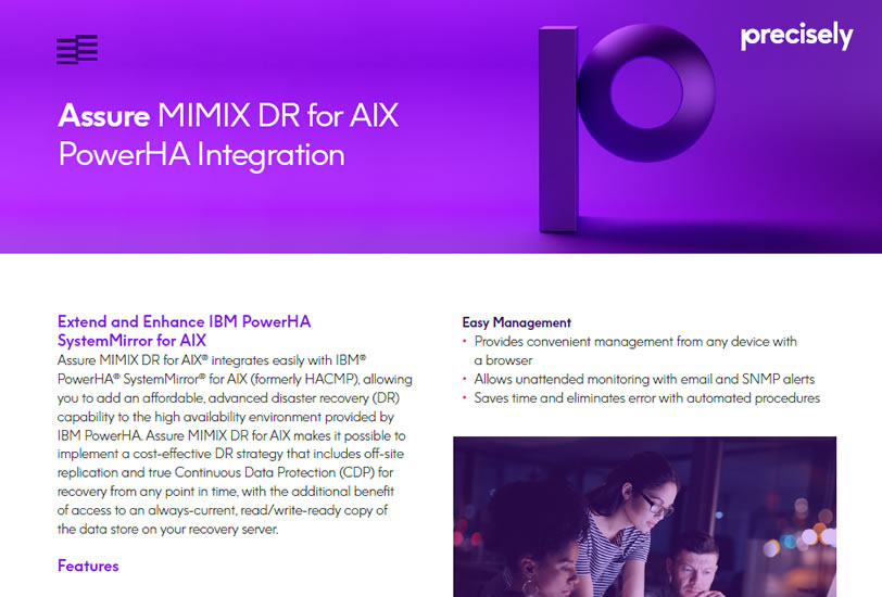 PS_Assure MIMIX DR for AIX PowerHA Integration_200611_E