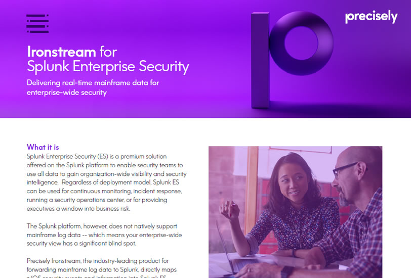 Ironstream + Splunk Enterprise Security Ironstream + Splunk Enterprise Security