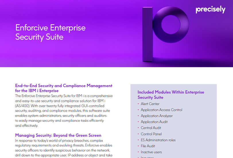 Enforcive Enterprise Security Suite Enforcive Enterprise Security Suite