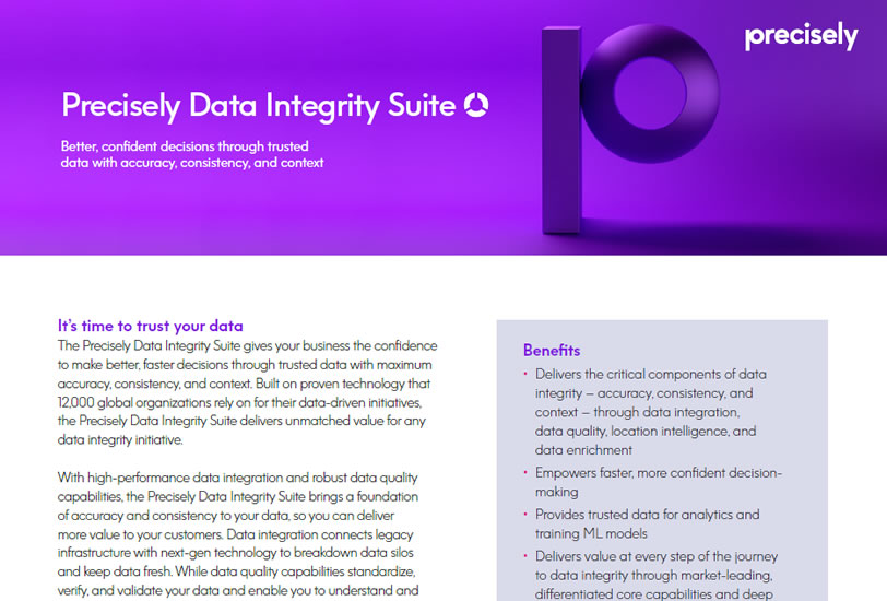 Precisely Data Integrity Suite
