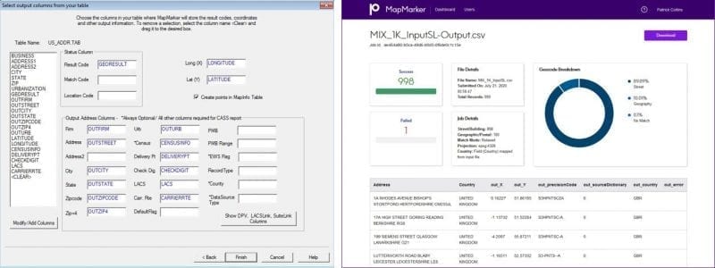 Location Intelligence Location Intelligence Image: MapMarker Desktop vs. Online Interface