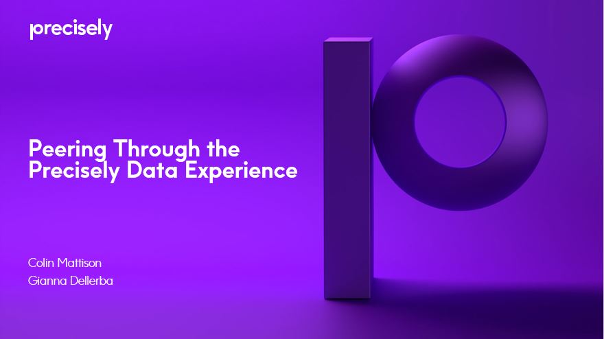 Peering Through the Precisely Data Experience Peering Through the Precisely Data Experience