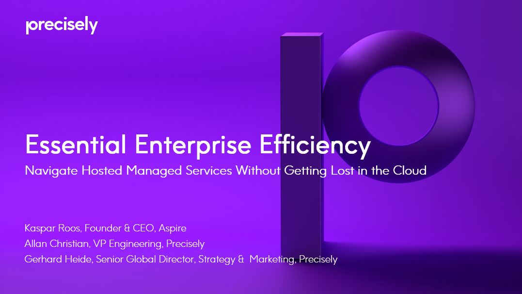 Essential Enterprise Efficiency Navigate hosted managed services without getting lost in the Cloud