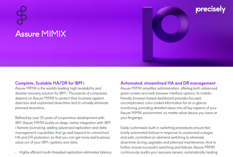 Assure MIMIX Assure MIMIX