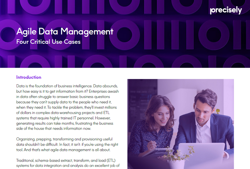 Agile Data Management Agile Data Management