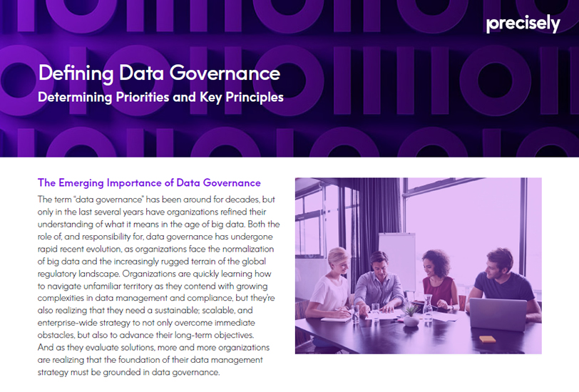 Defining Data Governance Defining Data Governance
