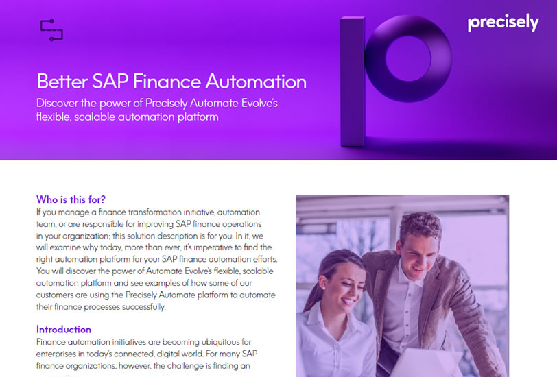 Better SAP finance automation Better SAP finance automation