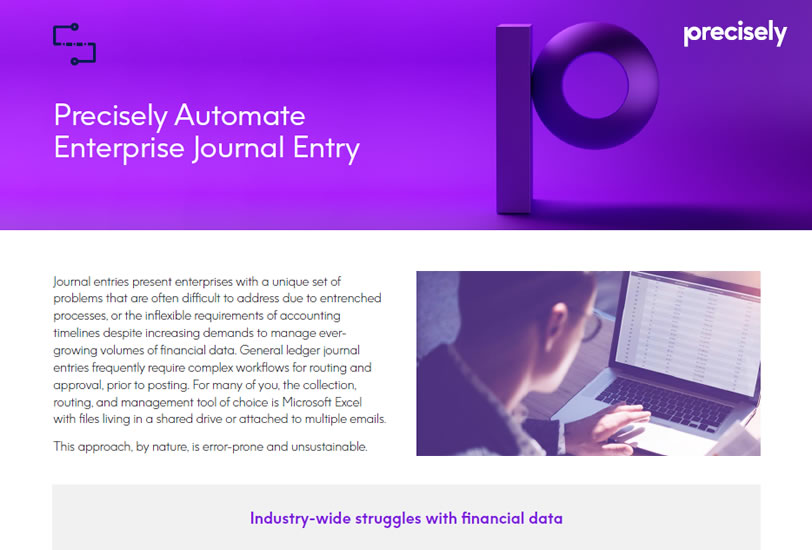 Precisely Automate Enterprise Journal Entry Precisely Automate Enterprise Journal Entry