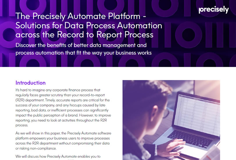 The Precisely Automate Platform data process automation - The Precisely Automate Platform