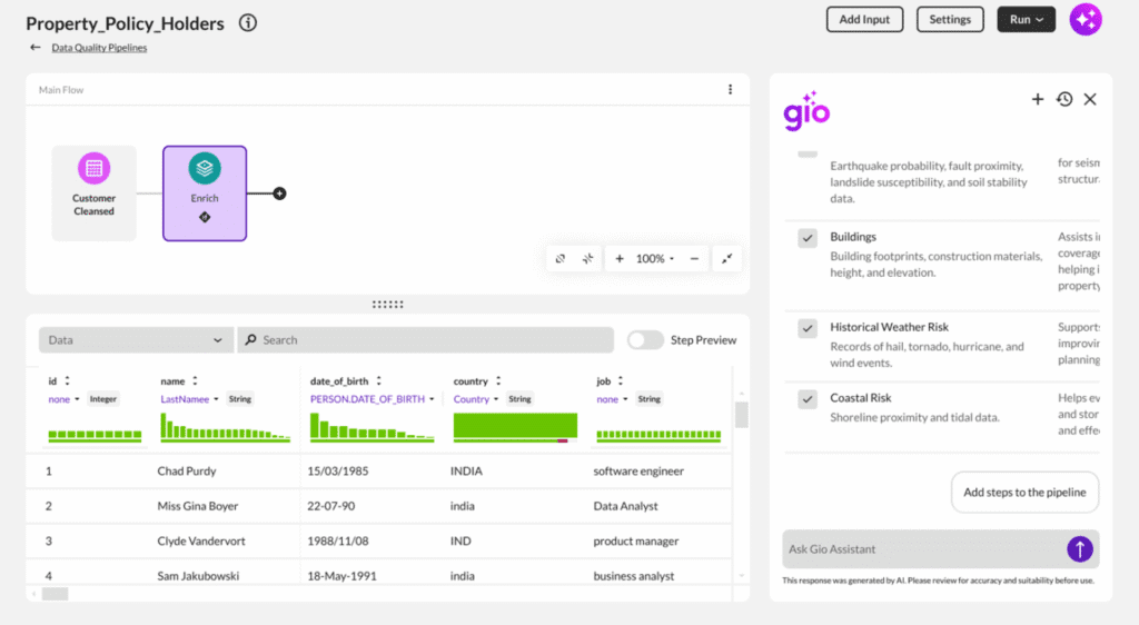Data Integrity Suite: Data Enrichment agent