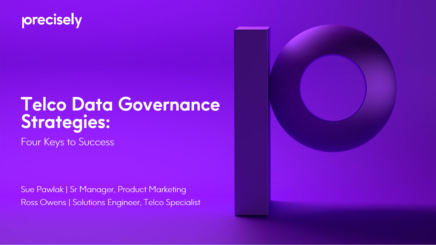 Telco Data Governance Strategies - Four Keys to Success Telco Data Governance Strategies - Four Keys to Success