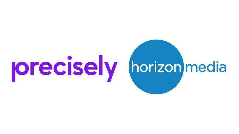 Precisely and Horizon Media logos