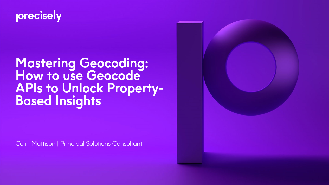 Mastering Geocoding Mastering Geocoding