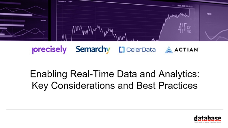 Enabling Real-Time Data and Analytics - Key Considerations and Best Practices Enabling Real-Time Data and Analytics - Key Considerations and Best Practices