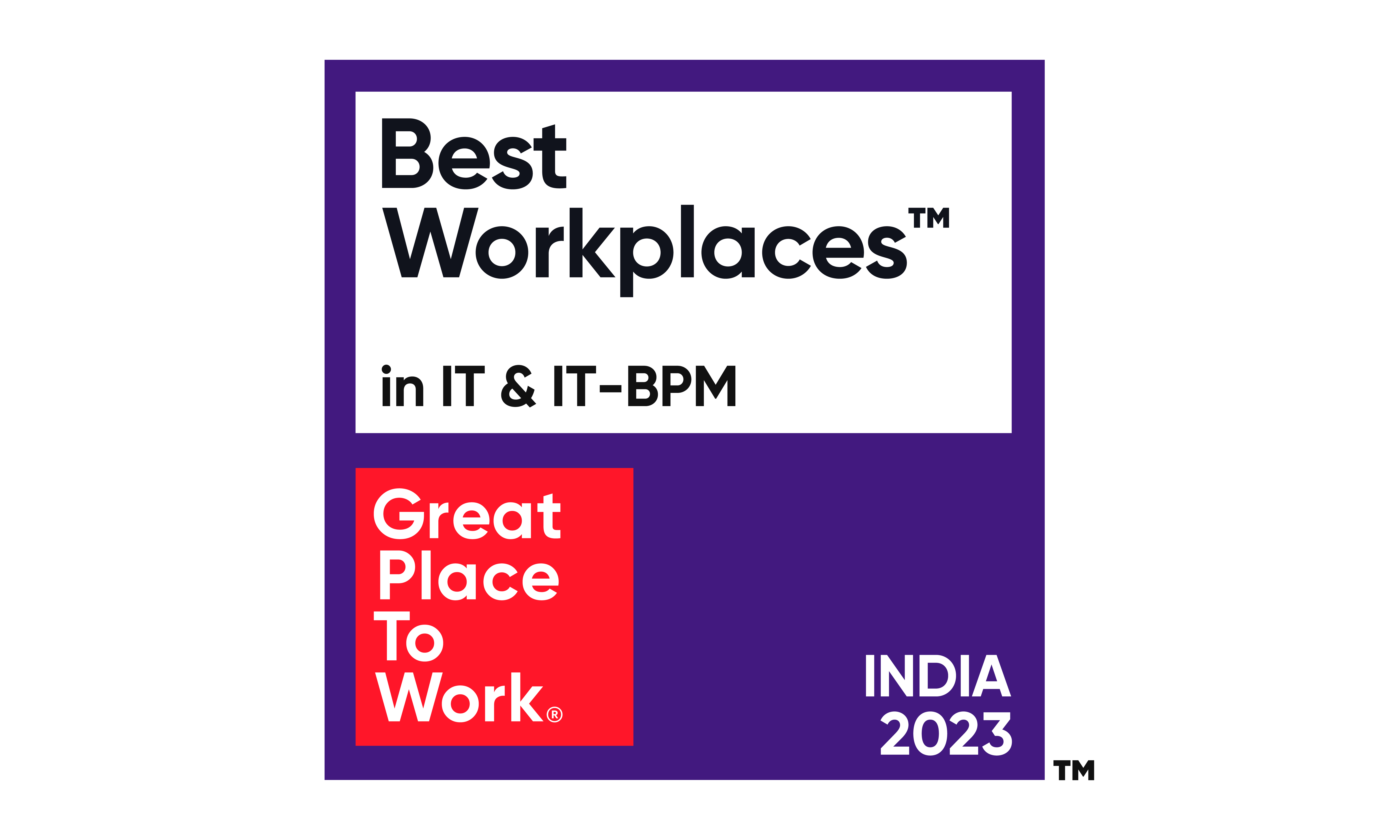 India's Best Workplaces in IT & IT-BPM Precisely Recognized among the Best Workplaces in IT & IT-BPM 2023 by Great Place To Work India