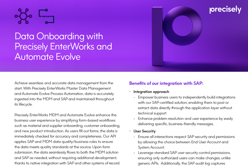 Precisely MDM & Process Automation_cover_v3_812x550 Data Onboarding with Precisely EnterWorks and Automate Evolve