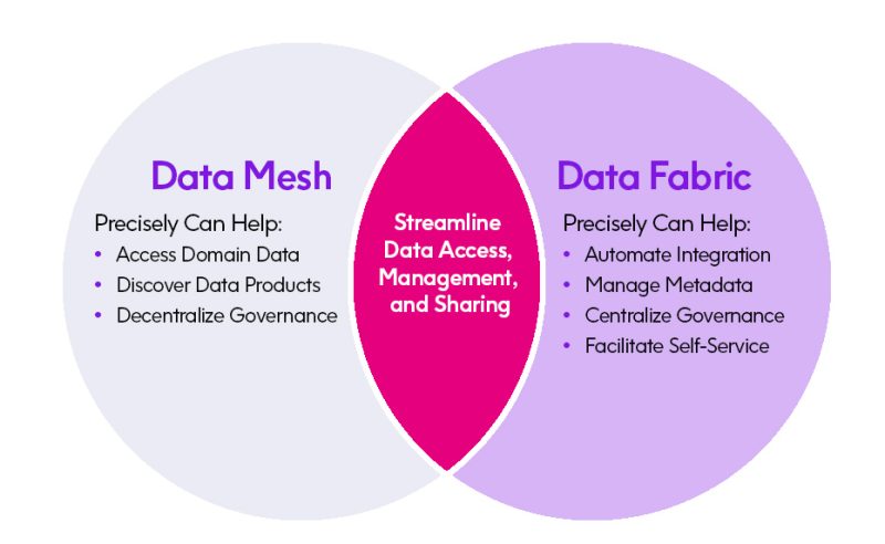 data mesh vs data fabric