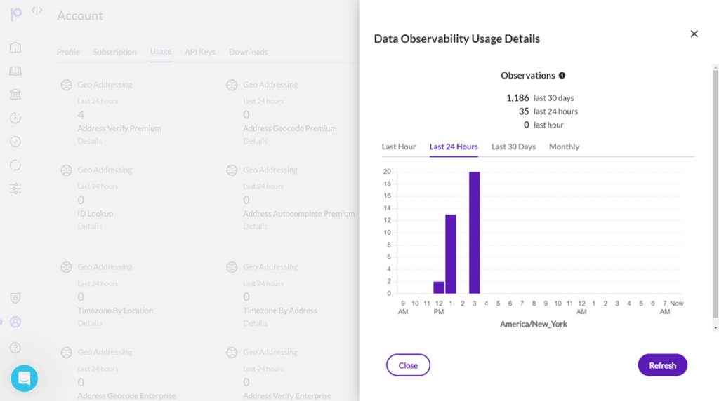 Precisely Data Integrity Suite - Admin screenshot