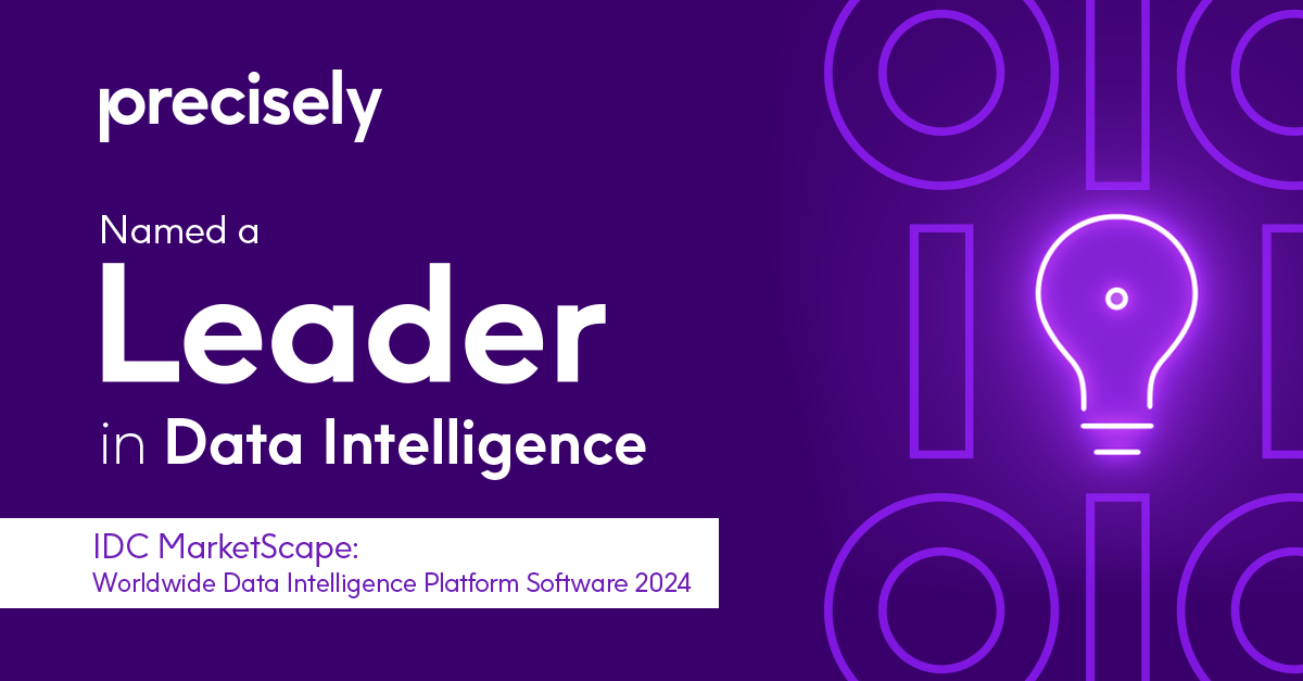 IDC-report-2024-social Precisely Named a Leader in IDC MarketScape: Worldwide Data Intelligence Platform Software, 2024