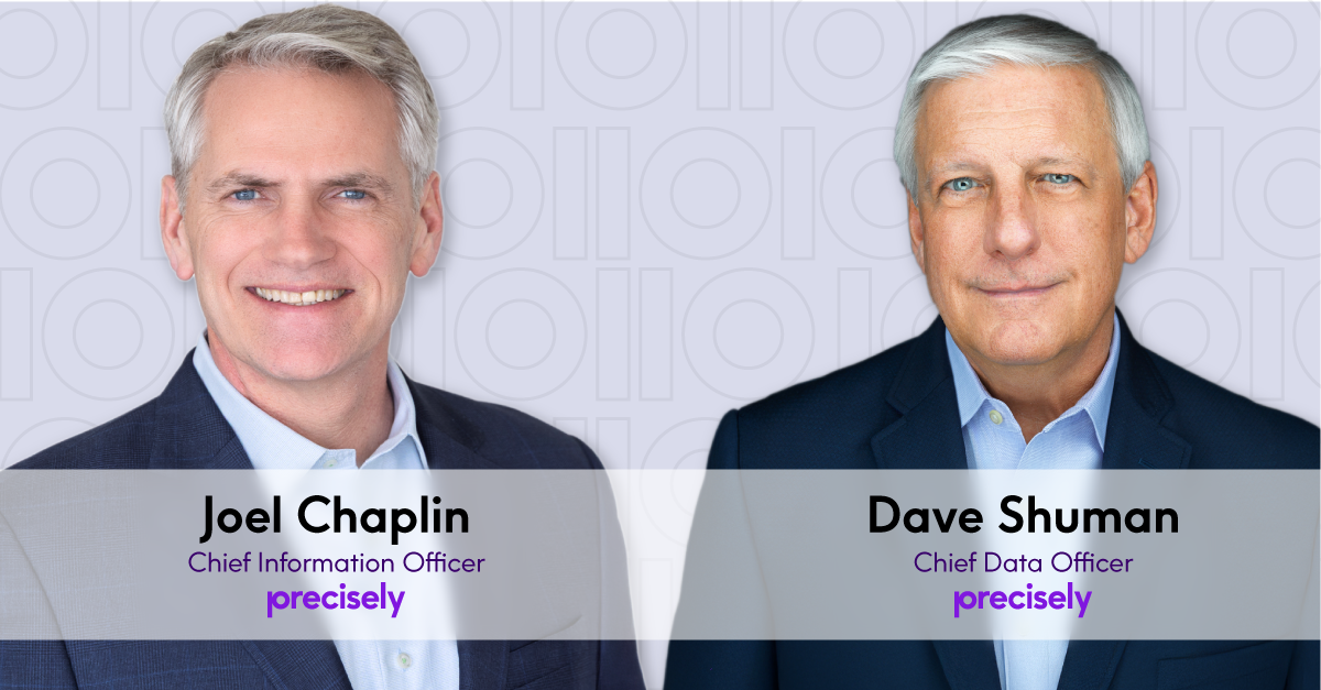 CIO-CDO_Press-Release-Image_v3 1 Precisely Promotes Joel Chaplin to CIO and Dave Shuman to CDO
