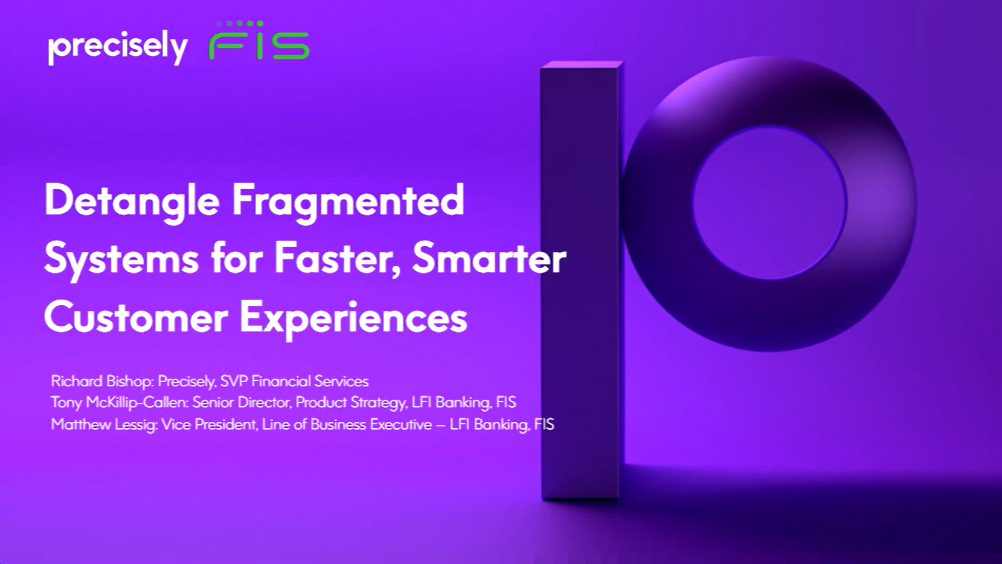 Detangle Fragmented Systems for Faster, Smarter Customer Experiences Detangle Fragmented Systems for Faster, Smarter Customer Experiences
