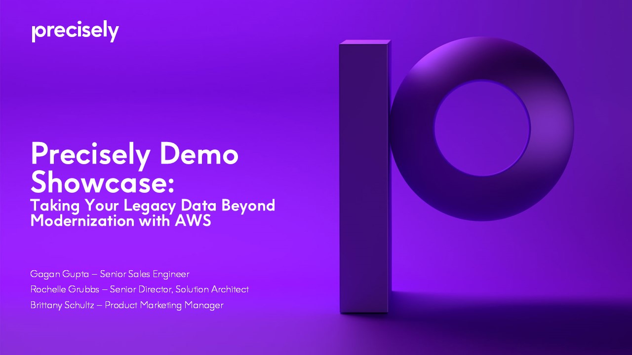 Taking Your Legacy Data Beyond Modernization with AWS Taking Your Legacy Data Beyond Modernization with AWS