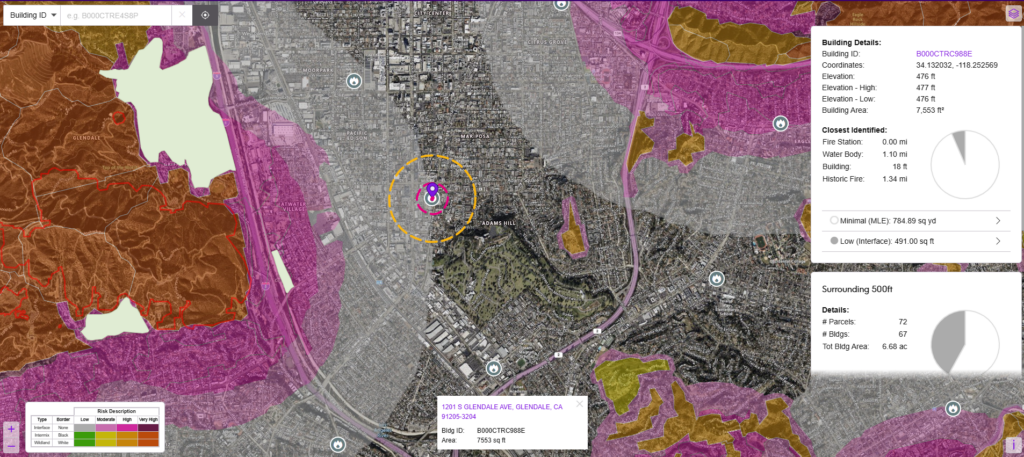 Fire risk data visualized