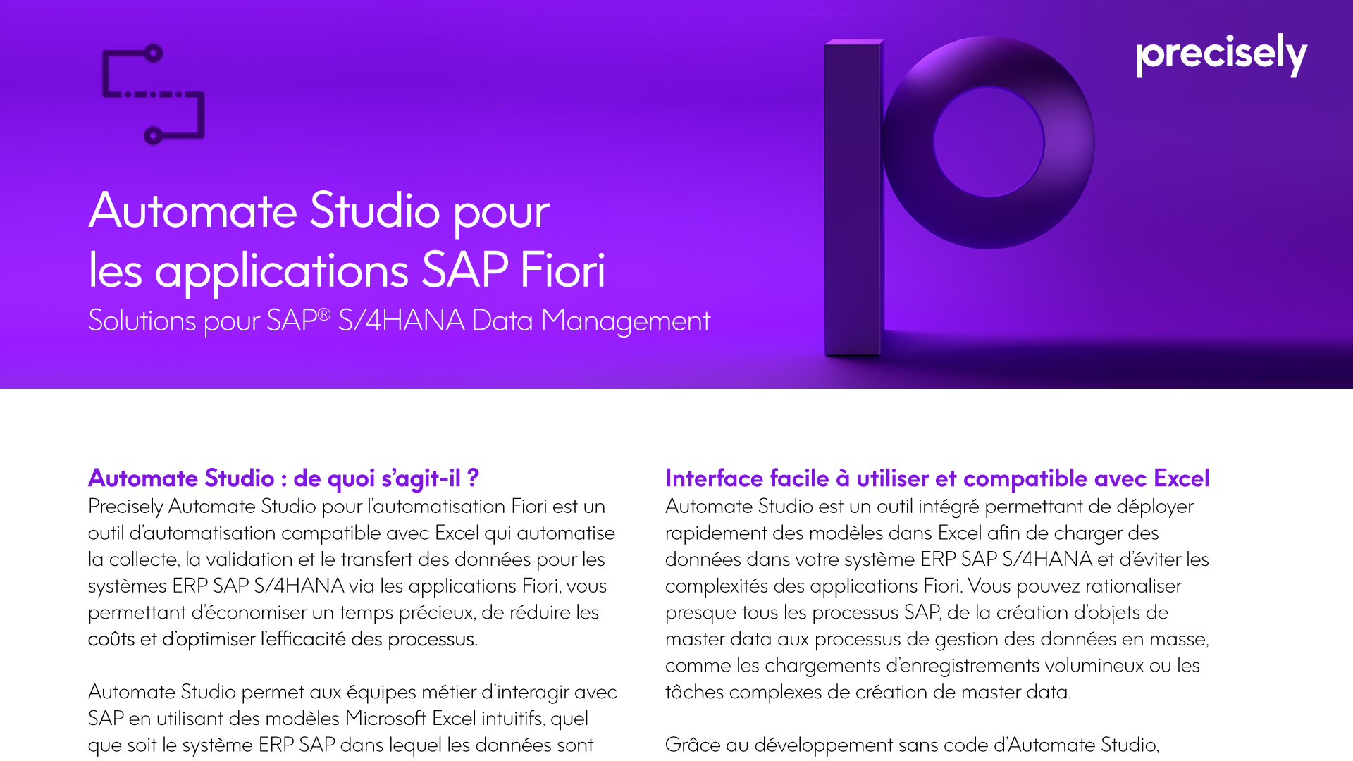 Automate Studio pour les applications SAP Fiori | Precisely