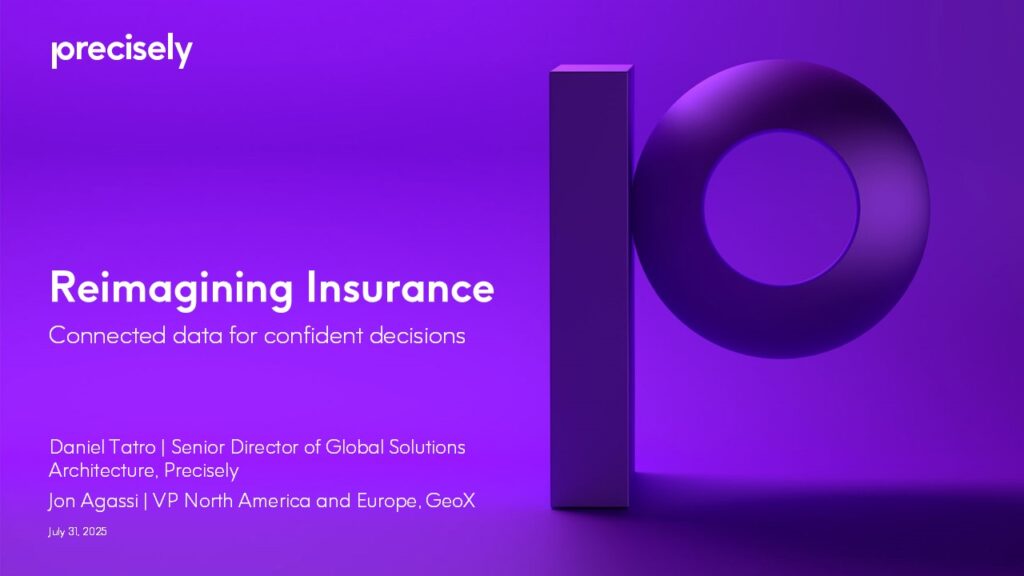 Reimagining Insurance - Connected Data for Confident Decisions