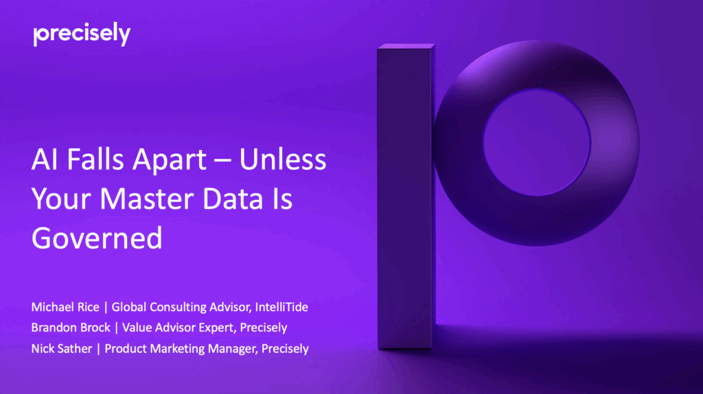 AI Falls Apart — Unless Your Master Data Is Governed