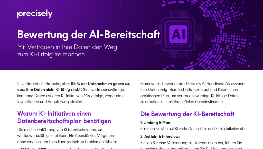 Bewertung der AI-Bereitschaft