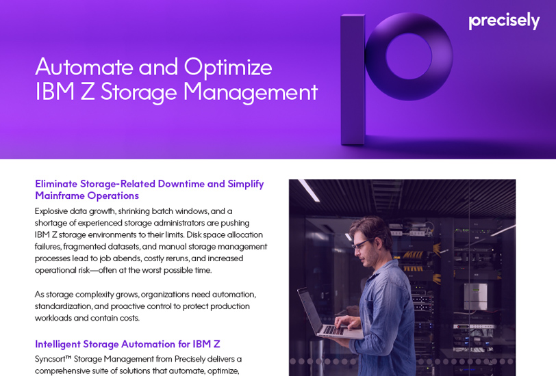 Automate and Optimize IBM Z Storage Management - Precisely