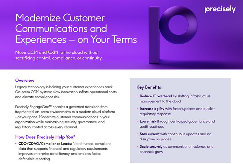 Modernize Customer Communications and Experiences – on Your Terms