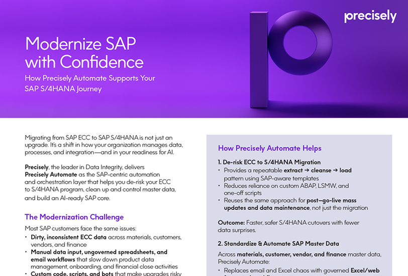 Modernize SAP with Confidence - Precisely