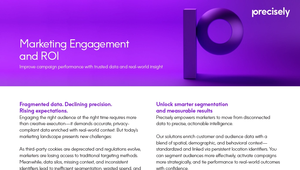 Marketing Engagement and ROI - Precisely