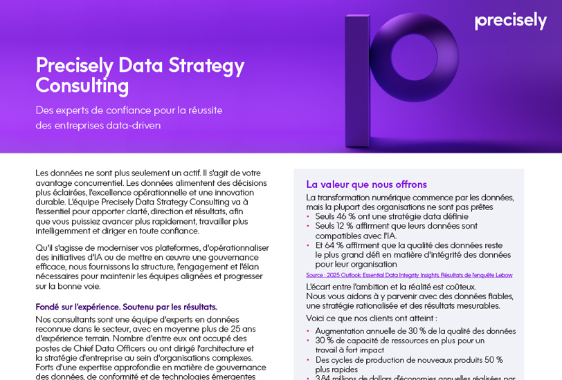 Precisely Data Strategy Consulting