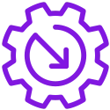 Cog arrow icon