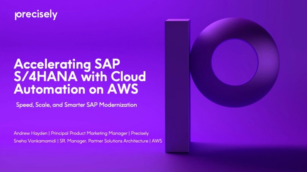 Accelerating SAP S4HANA with Cloud Automation on AWS