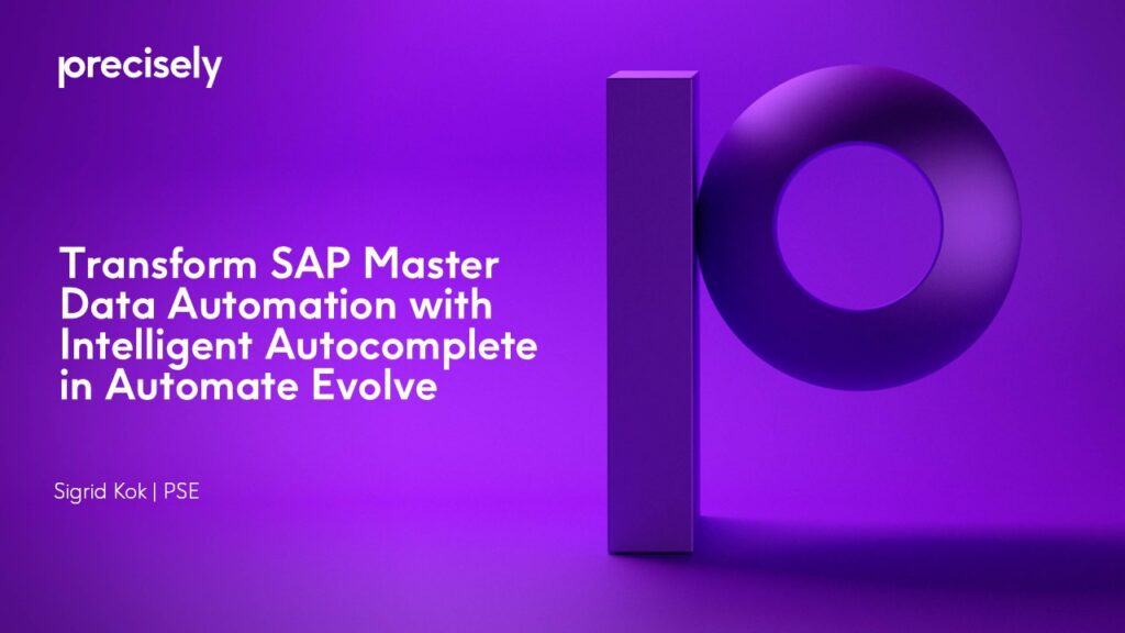 Transform SAP Master Data Automation with Intelligent Autocomplete in Automate Evolve