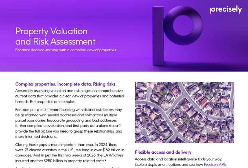 Property Valuation and Risk Assessment