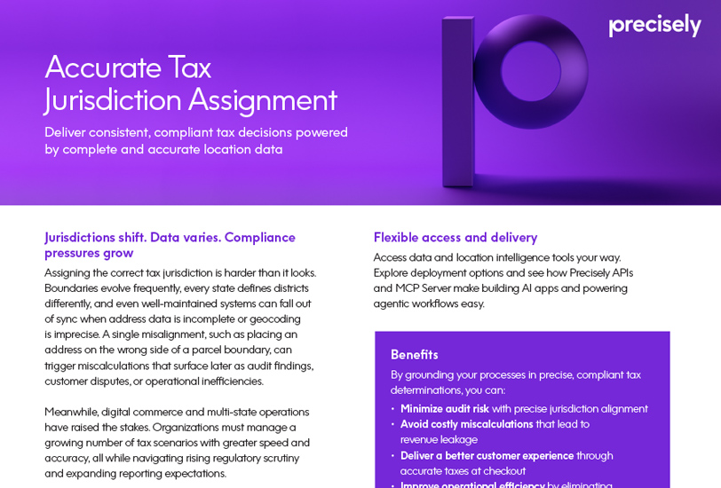 Accurate Tax Jurisdiction Assignment