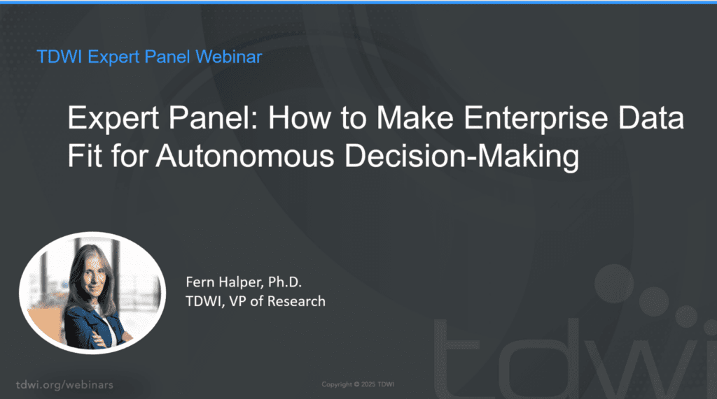 How to Make Enterprise Data Fit for Autonomous Decision-Making