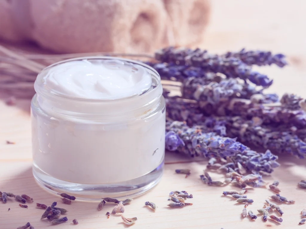 Beauty products with lavender